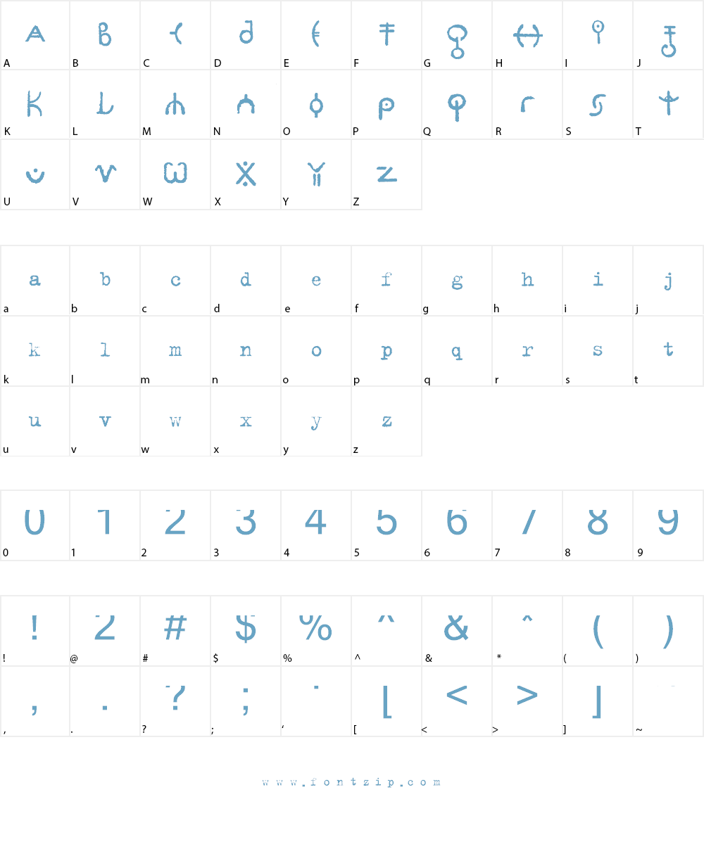 signs - zeichen 2.0 Font Character